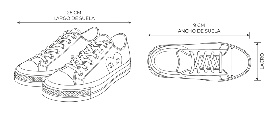 Guia zapatos-converse-cdg