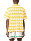 camisa de punto abierto con degradado ondulado