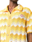 camisa de punto abierto con degradado ondulado