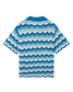 Camisa Wavy Crochet Azul