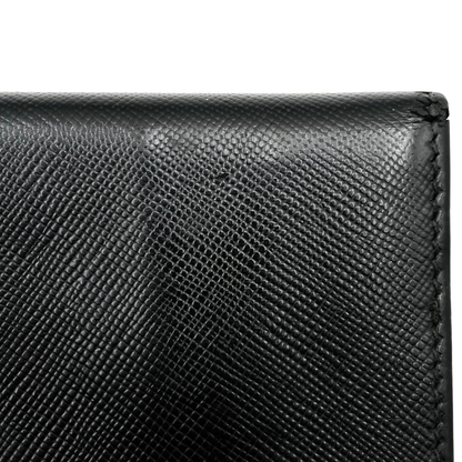 Tarjetero Prada Saffiano Negro Llavero