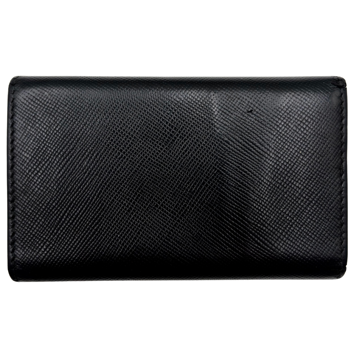Tarjetero Prada Saffiano Negro Llavero