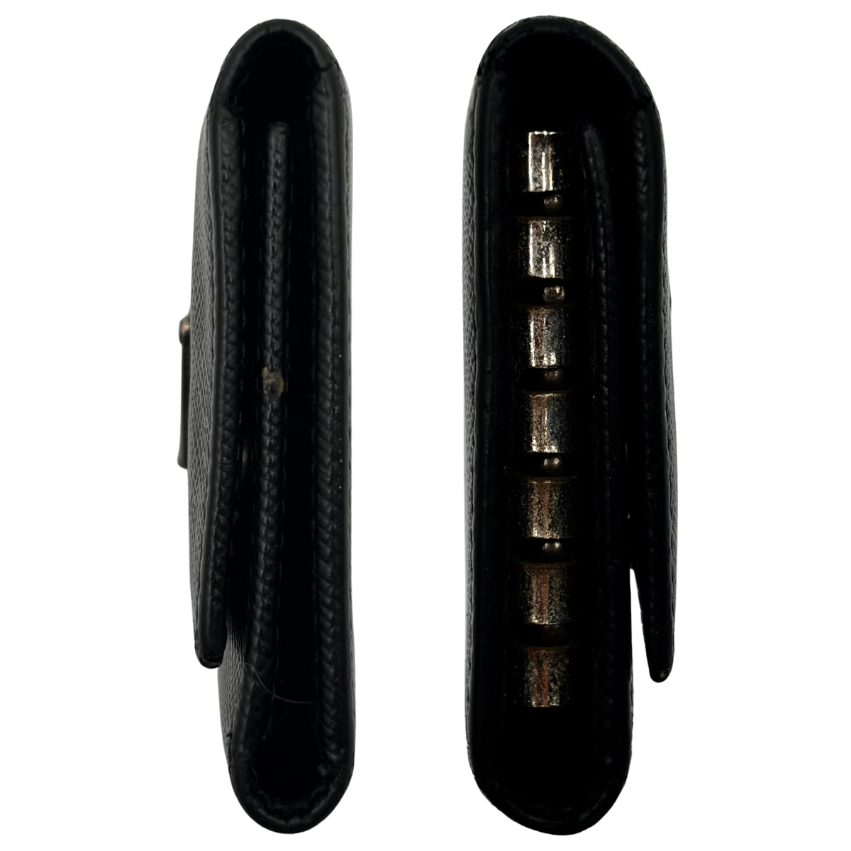 Tarjetero Prada Saffiano Negro Llavero