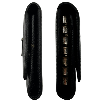 Tarjetero Prada Saffiano Negro Llavero