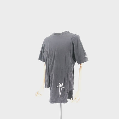 Playera Rick Owens x Champion Pentagram Logo