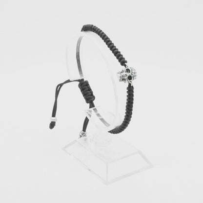 Pulsera Alexander McQueen Calavera Hueso Cuerda .925