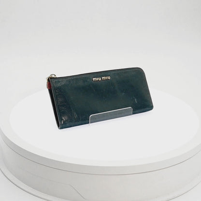 Cartera Miu Miu Vitello Shine Zip Around