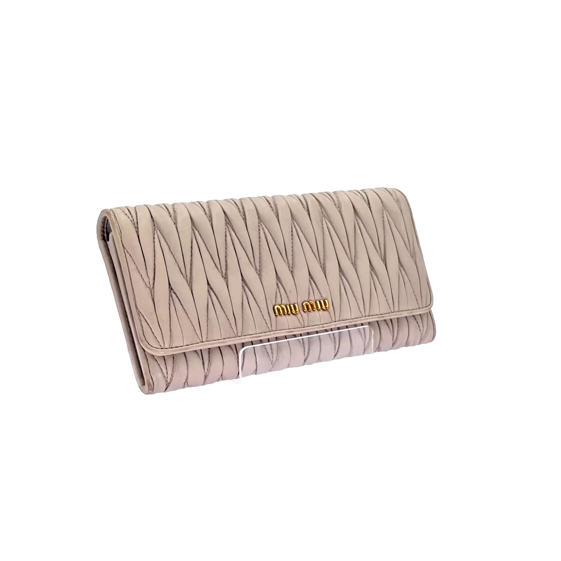 Cartera Miu Miu Matelassé Gris