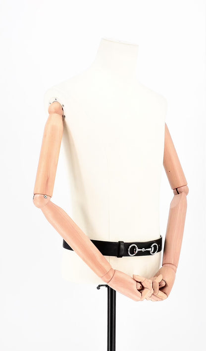 Cinturon Gucci Horsebit Negro