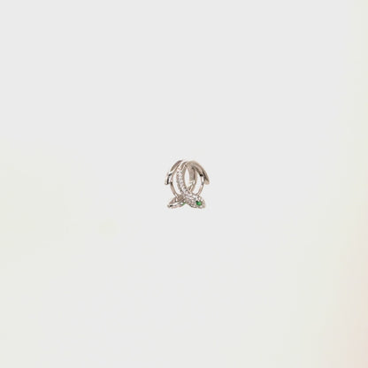 Aretes AMP Monaco Serpent Hoop Apm Monaco Plateado