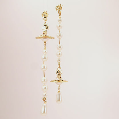 Aretes Vivienne Westwood Orb Drop Pearl