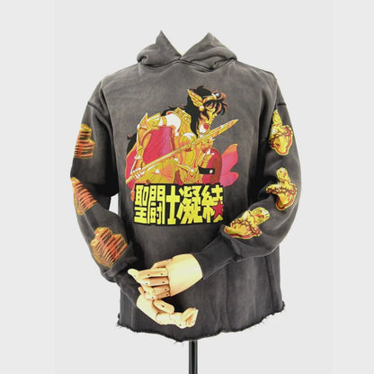 Saint Michael Hoodie Saint Seiya Vintage Wash