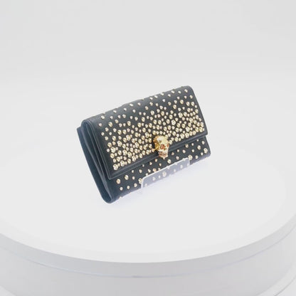 Cartera Alexander McQueen Leather Skull