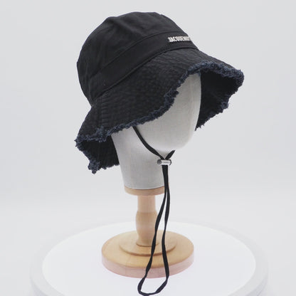 Bucket Hat Jacquemus Le bob Artichaut negro Distressed