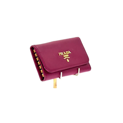 Tarjetero Prada Saffiano Fucsia