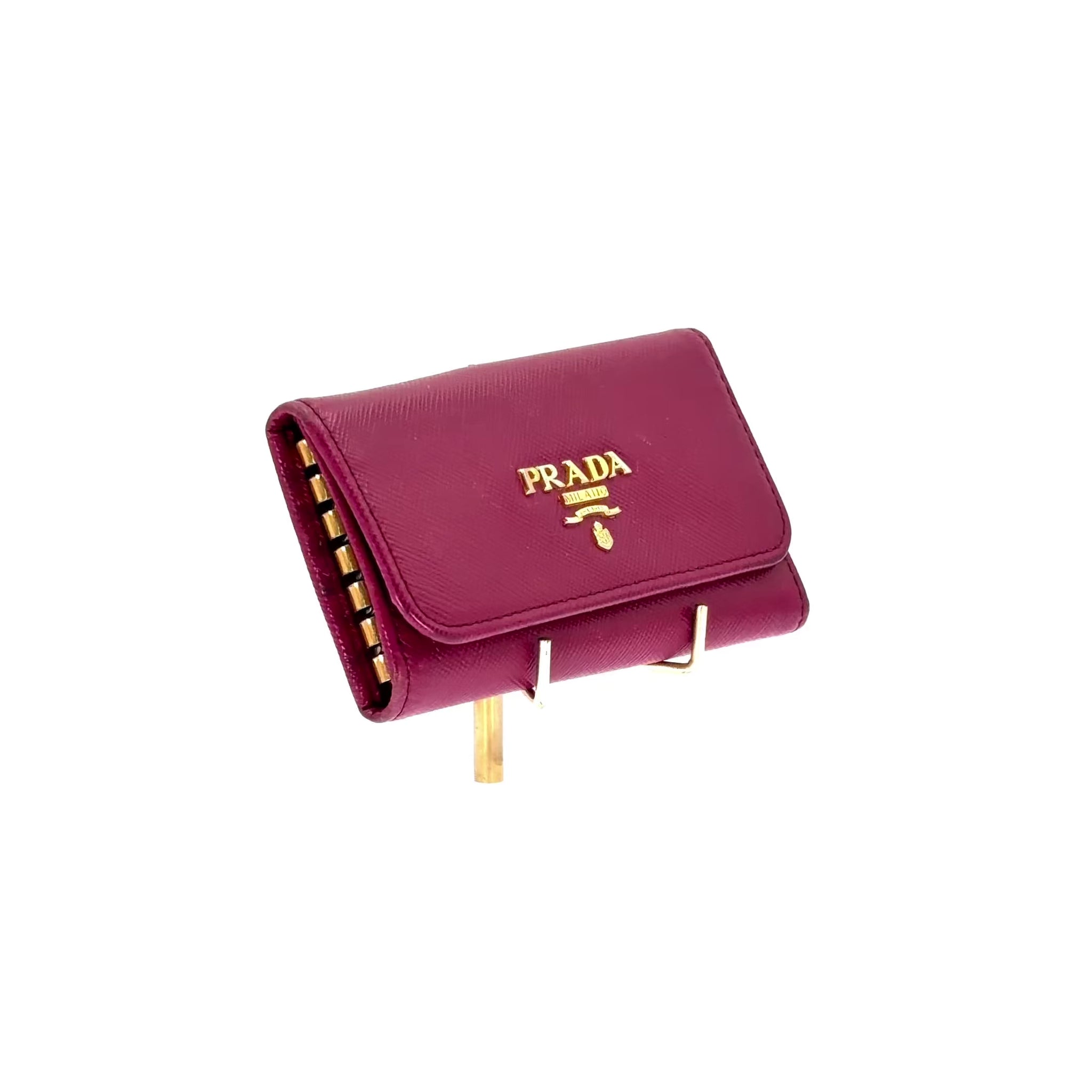 Tarjetero Prada Saffiano Fucsia