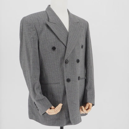 Suit Yves Saint Laurent fw peak lapel gray set