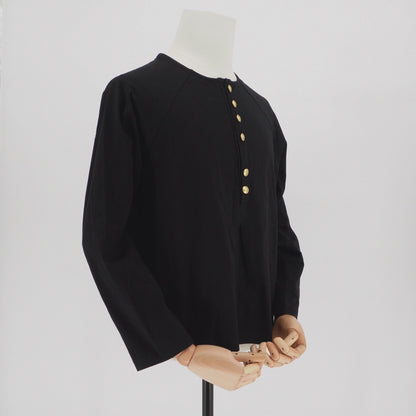 Playera Yohji Yamamoto Gold buckle collar