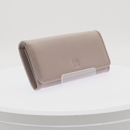 Cartera Loewe Long Wallet Taupe Calfskin