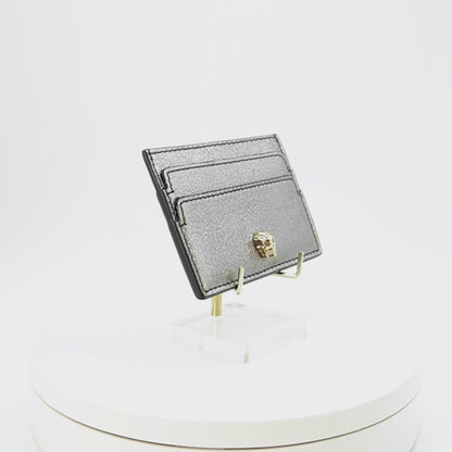 Tarjetero Alexander McQueen Skull Card Pack Silver