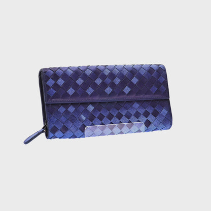 Cartera Bottega Veneta Intrecciato Azul