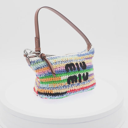 Bolsa Miu Miu de Hombro Crochet