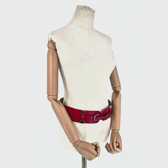 Cinturón Roberto Cavalli Rojo