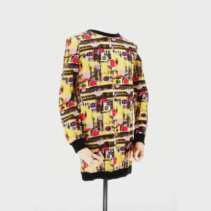 Top John Galliano Long Sleeve Circle Print