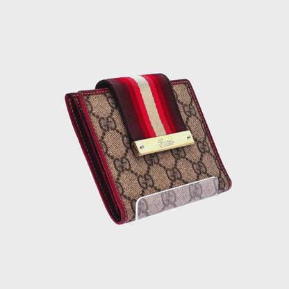 Cartera Gucci GG Supreme Web Roja