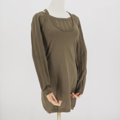 Vestido Alexander Wang Green Knitted Long Sleeve