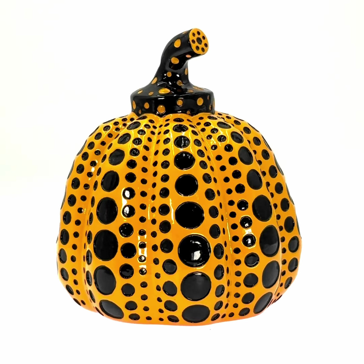 Escultura decorativa Yayoi Kusama Calabaza Amarillo