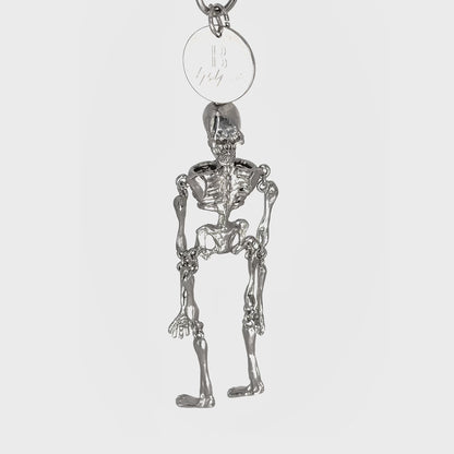 Llavero Yohji Yamamoto Skeleton Plateado