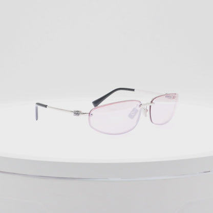 Lentes Miu Miu Oval Rosa Rosa