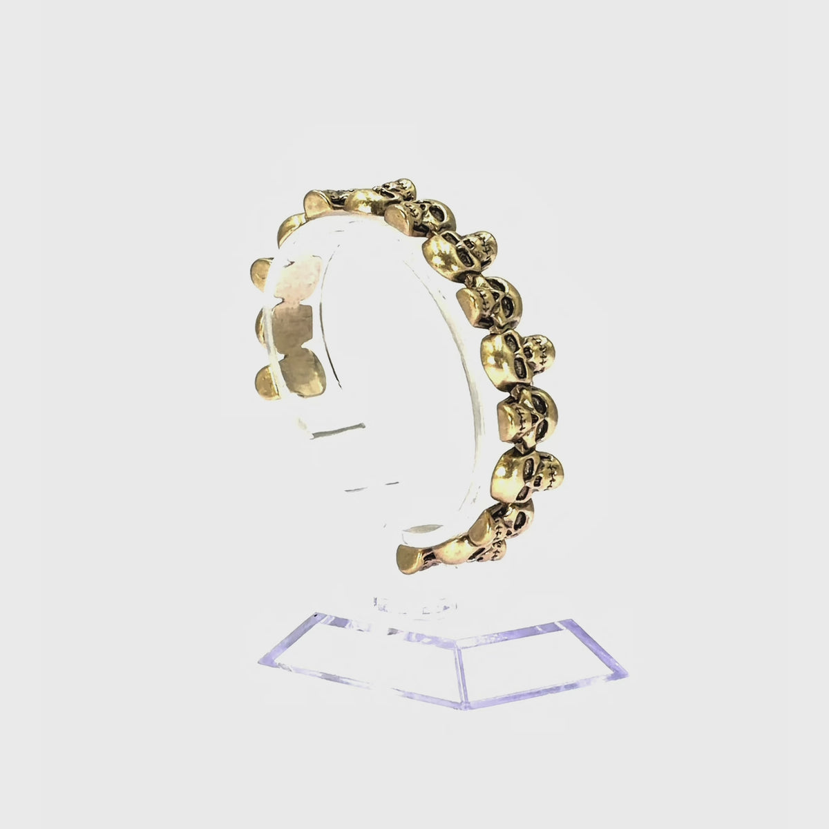 Pulsera Alexander McQueen Skull Dorado