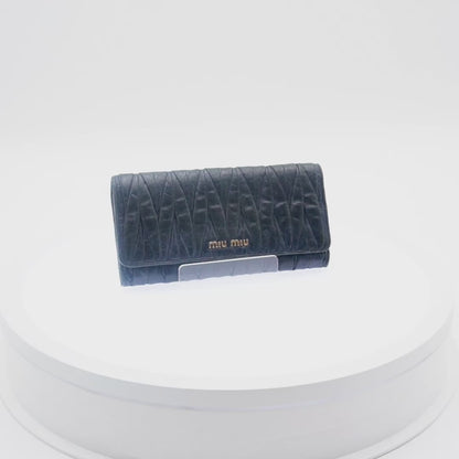Cartera Miu Miu Vintage Matelasse Azul