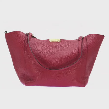 Bolsa Burberry Chichester Embossed Leather Tote