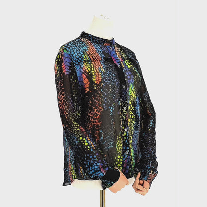 Blusa Alexander McQueen Snake Print