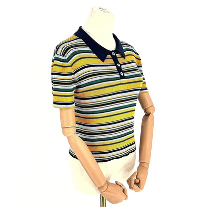 Playera Polo Vivienne Westwood Striped Knit