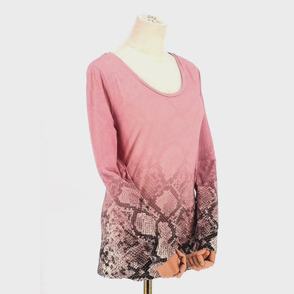 Blusa Roberto Cavalli Rosa Long Sleeve