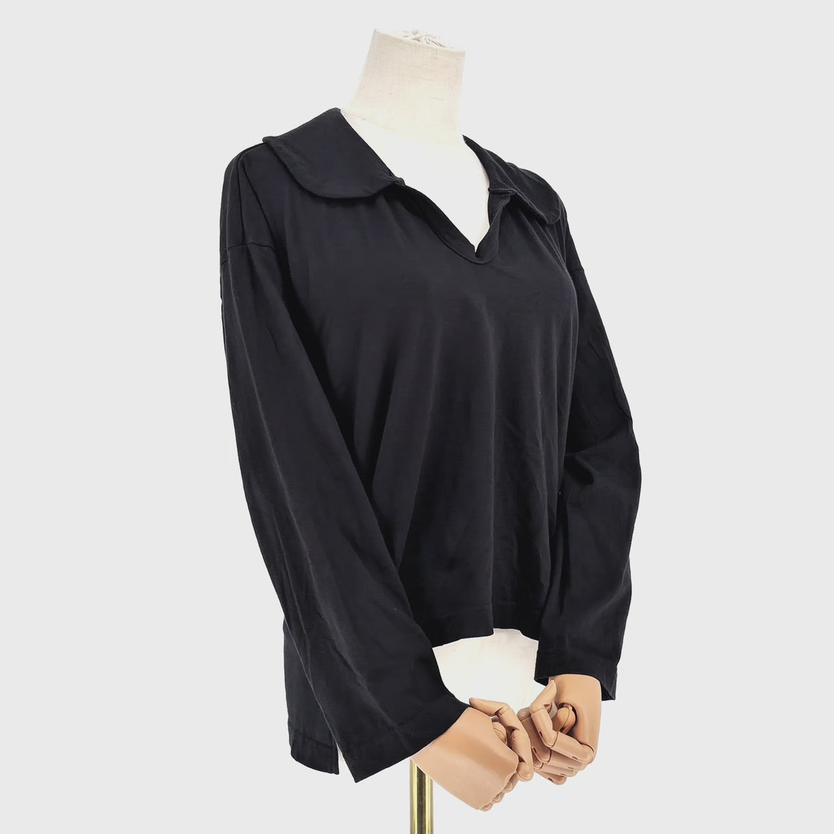Playera Comme des Garçons Collar Negro