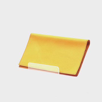 Porta Pasaporte Hermes Amarillo