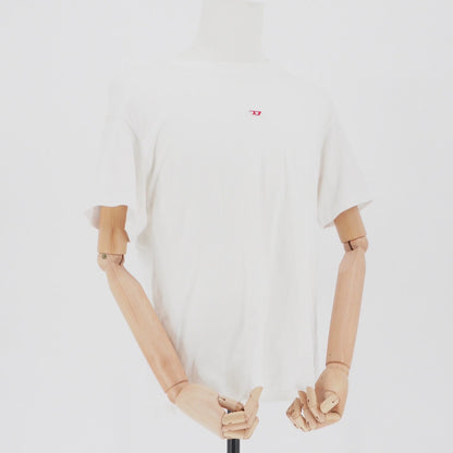 Playera Diesel Blanca con parche Oval D