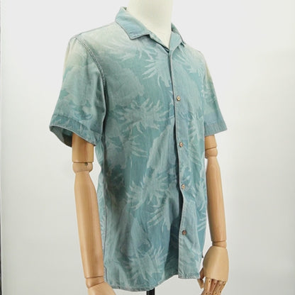Camisa All Saints Meady Indigo Short Sleeve