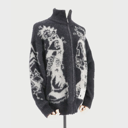 Suéter Mohair Brushed Cardigan