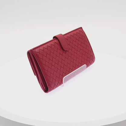 Cartera Bottega Veneta Larga Roja