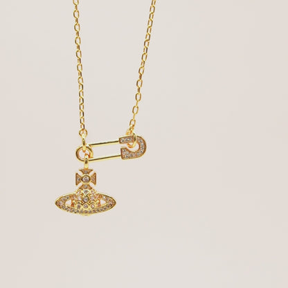 Collar Vivienne Westwood Lucrece Pendant Clip Gold