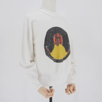 Sudadera Cpfm Jesus Is King Blanco