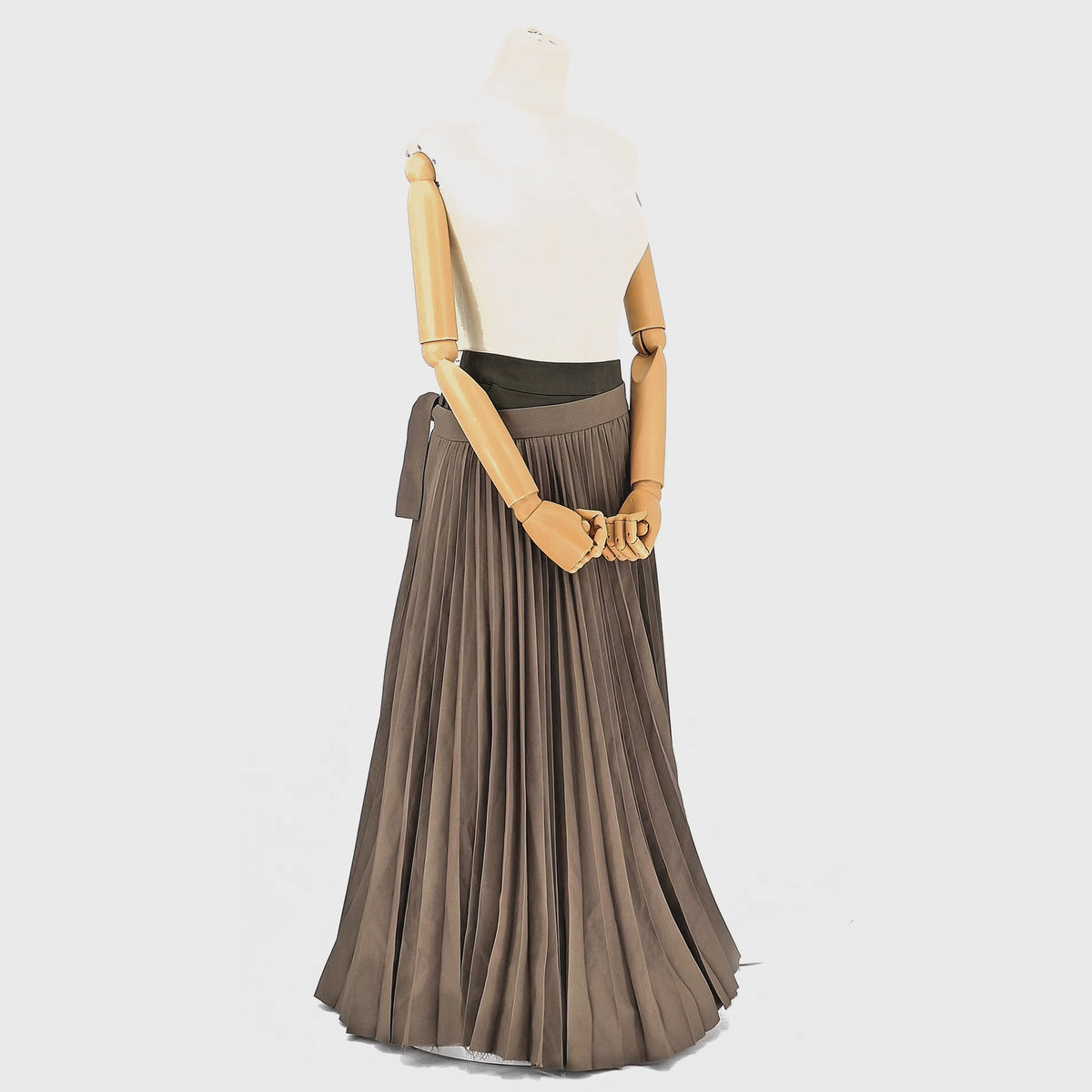 Falda Mihara Yasuhiro MMY Pleated Gris