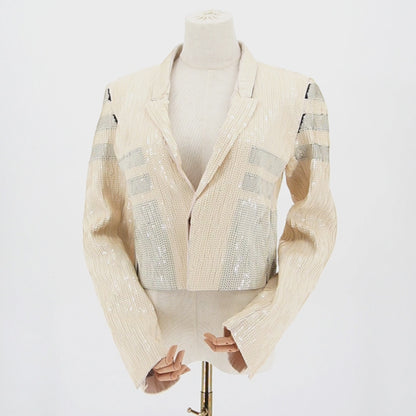 Chamarra Rick Owens Sequin Cropped