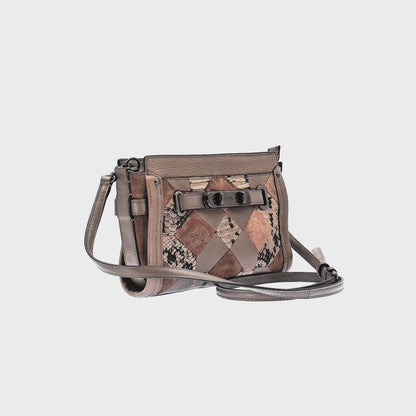 Bolsa Coach Swagger Patchwork Leather Satchel